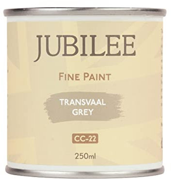 Guild Lane Jubilee Furniture Paint – Upcycle & Transform Wood, Metal & Glass – Soft Sheen Finish for Indoor & Outdoor – Durable & Easy to Apply Multi-Surface Paint (Transvaal Grey, 250ml)