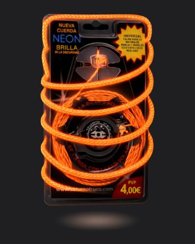 SPACE TROMPOS - Cuerda Luminiscente Naranja Flúor para Peonzas
