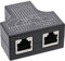 InLine® Adaptateur T Cat.5e STP (Port Doppler), Prise RJ45 vers 2 Prises RJ45 Femelles