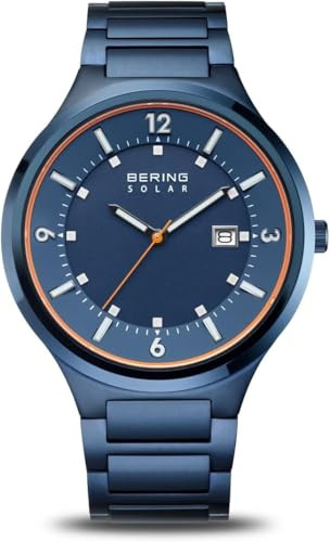 Bering Herren Uhr Solar Movement - Solar Collection mit Edelstahl und Saphirglas 14442-797 - 5 ATM