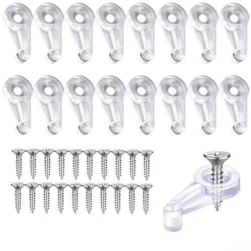 Convenient 50PCS Set of Plastic Glass Clamps with Screws, for DIY Projects