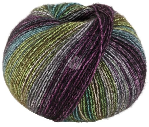 LANA GROSSA Gianna | Baumwolle, weichen Merino- und Kaschmirfasern | Handstrickgarn aus 80% Cotton (Bio), 15% Virgin Wool (Merino) & 5% Cashmere | 50g Wolle, Stricken & Häkeln | 180m Garn FB 6