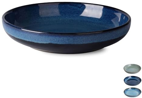 Insalatiera in ceramica, grande ciotola per pasta, set da 1 piatto da portata – ideale per servire insalata e pasta, design durevole per l'uso quotidiano