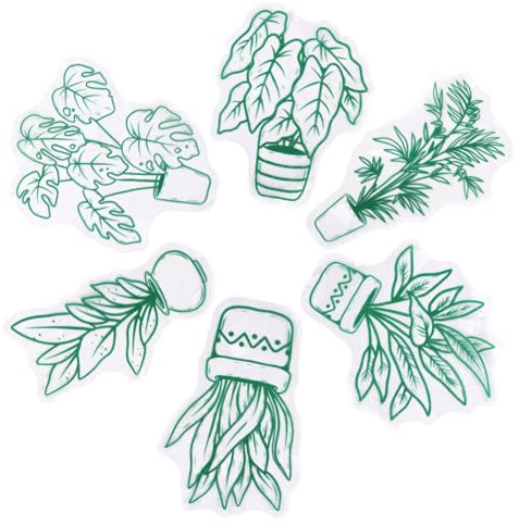 CONGARTENO 6 Hojas Pegatinas Estáticas Colisión para Ventanas Unidades Removibles con Diseño Decoración para Hogar y Protección de Aves Puertas y Cristales