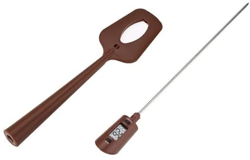 Uadme Zuckerthermometer Konditorei, Zuckerthermometer Digital Zuckerthermometer Backen FüR Die HaushaltsküChe FüR Schokoladensirupsauce Lesen Temperaturbereich 50 ℃ ~ 300 ℃