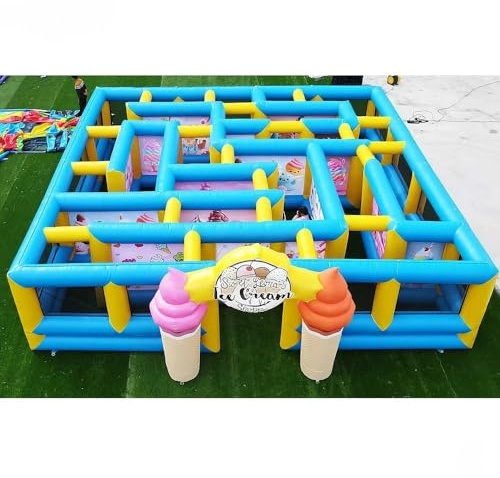Inflatable Maze Bounce House for Family Entertainment and Party Fun