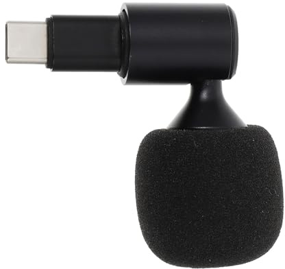 LALADEFIEE Microphone USB-c Portable avec Protection Anti-salive pour Téléphone Ordinateur et Tablette Micro Compact Type-c pour Streaming Enregistrement et Appels Vocaux