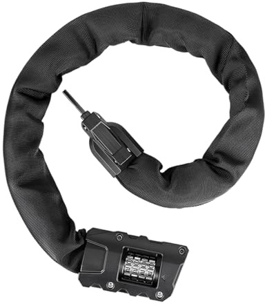 Candado De Bicicleta Con Combinación | Candado De Bicicleta Antirrobo Para Cargas Pesadas De 3 Pies - Cable De Seguridad De Acero Resistente Para Moverse Por La Ciudad | Para La Protección