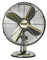 Status 12 Inch Oscillating Portable Desk Fan | 3 Speed Adjustable Angle Fan | Antique Brass | S12ADESKFAN1PKB