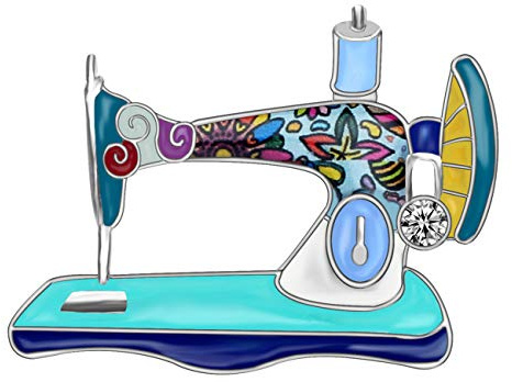 DUOWEI Broche délicate pour machine à coudre, vêtements, écharpes, bijoux, cadeaux pour femmes et filles | Pinback verrouillé