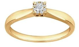 JC Trauringe Damenring Solitär-Ring 585 Gelbgold Verlobungsring mit Diamanten Vorsteckring 110 025BR5 (51 (Ø16,2 mm), 0.07)