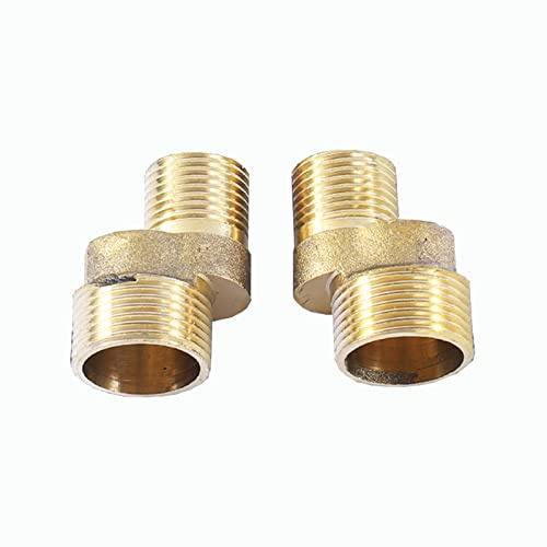 BiaoTeng Badewannenarmatur adapter 3/4 x 1/2 adapter messing eckventil 1/2 zoll 3/4 zoll wasserhahn 3/4 zoll 1/2 g1/2 auf g3/4 3/4 x 1/2 chrom Für Den Außenbereich,Gold A