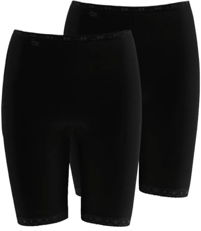 Sloggi Damen Sloggi Basic+ Long 2P, Black, 50