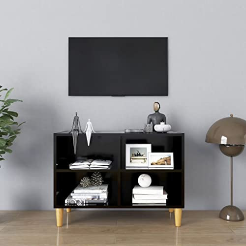 fernsehschrank Weiss,tv Board Weiss,fernsehtisch Weiss,TV-Schrank mit Massivholz-Beinen Schwarz 69,5x30x50 cmtv Sideboard,fernsehschrank,tv Board Weiss,tv Board,