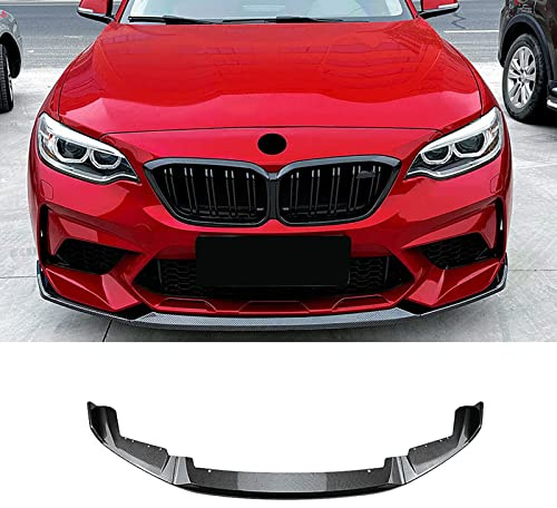 Frontal Alerón Spoiler Labio para BMW 2 Series M2 CS F87 2016-2021,Parachoques Delantero Labio Divisor Difusor Kit Carrocería
