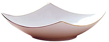TUNOFUN Platos llanos Platos llanos cuadrados de cerámica de 24,7 * 20,2 * 5,5 cm, plato para servir en restaurante para cenas, pizzas, ensaladas, pastas, juego de 4 utensilios de cocina
