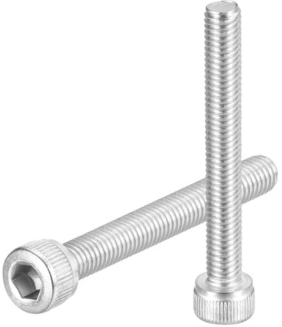QUARKZMAN 20 Stück M5-0,8x40 Zylinderschrauben mit Innensechskant Zylinderkopfschrauben Edelstahl 304 Vollgewinde Innensechskantschraube Befestigungselemente für Maschinen