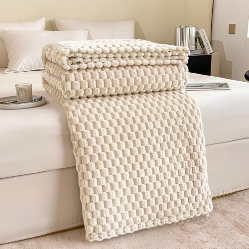 EUIEUT Kuscheldecke Flauschig 150x200 cm Sofadecke Wolldecke Fleecedecke Korddecke Tagesdecke Ultraweich Couchdecke Wohndecke Pflegeleicht Decke Plüschdecke für Couch, Bett und Wohnzimmer