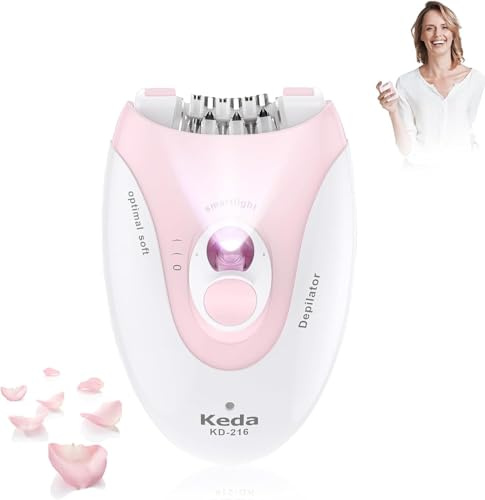 Facial Epilator for Women, Lady Epilators Hair Removal for Face, Epilators with LED Light, Two Speed Hair Removal Device, Epilator for Women, Pluxy Facial Hair Removal for Bikini Arm Legs Armpits