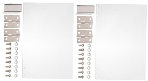 Popcorn Machine Replacement Door Panels 2pcs PVC Left Right | Dual Door Design, 36.3x21.5cm Size, for Commercial Popcorn Machines, Accessory Set