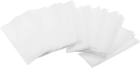 Mikikit Bolsas para Viveros y Cultivo De Plantas No Tejidas Blancas 12x12 Cm para Jardinería Cultivo De Frutas y Verduras Permeables Biodegradables