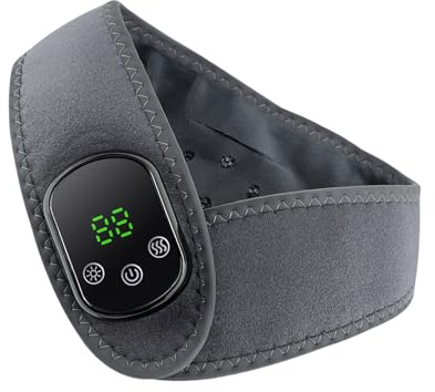 Almohadilla térmica inalámbrica para el hombro con masaje, vibraciones de calor ajustables, recargable, batería de 1800 mAh, calefacción eléctrica, masajeadores de cuello