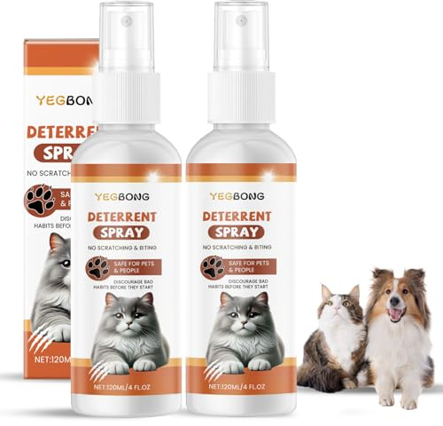 Domigard Cat Deterrent Spray - Natural Safe Premium Cat Spray Deterrent for Cats and Kittens, Cat Dogs Scratch Deterrent Training Aid Indoor and Outdoor for Furniture, Sofas, Curtain - 8.46 oz
