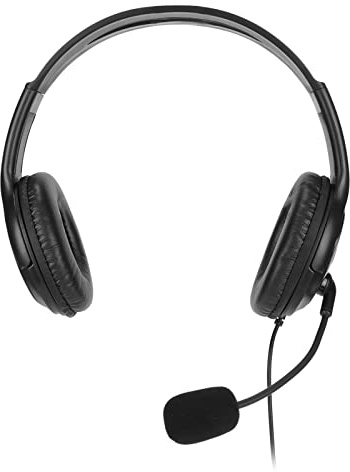 Ejoyous 3,5 Mm Gaming-Headset, Stereo-Surround-Sound-Gaming-Kopfhörer mit Verstellbarem Mikrofon für PC Schwarz Blau