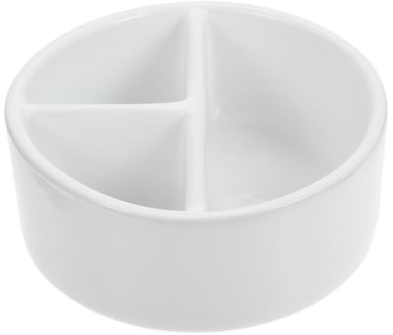 Ceramic Large Capacity Ink Dish for Calligraphy and Painting | White Finish, Practical Decorative Form, Wear Resistant Lightweight Break Resistant Portable Use