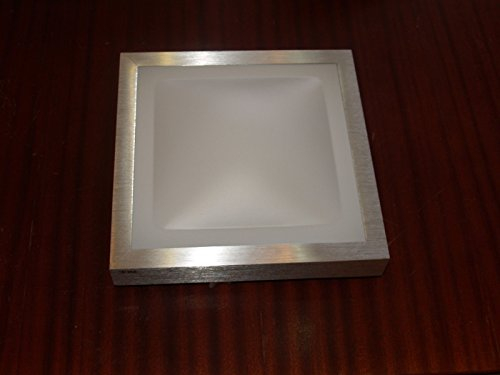LED Deckenleuchte Aluminium Deckenlampe mit Bewegungsmelder ALEX D (25x25 cm 12W 03243)
