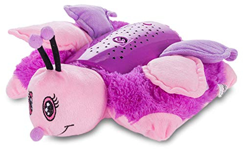 all Kids United Snooze Buddy LED Starry Sky Night Light - Sleep Aid Snooze Light Sleeping Light; Starlight Projector with Good Night Music (Butterfly)