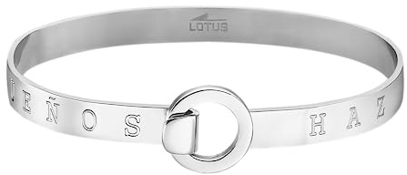 LOTUS STYLE Pulsera Acero Inoxidable Mujer LS2025-2/4 - Sofisticado Brazalete con Pulido y Acabado Refinado 6,34 cm - Ideal para Regalo de Cumpleaños - Aniversario - Ocasiones Especiales