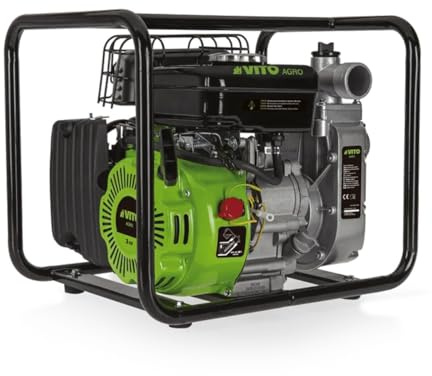 Motopompa termica 105 Cm3 1.5 VITOGARDEN 4 Tempi 3CV Regali chiari o carichi Vidi cavi o Piscine 10M3 / ora