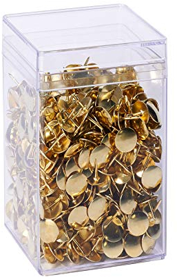 ALCO-Albert 136G - Reißnägel GARANT, Durchmesser 9,5 mm, Dose mit 750 Stück, gold