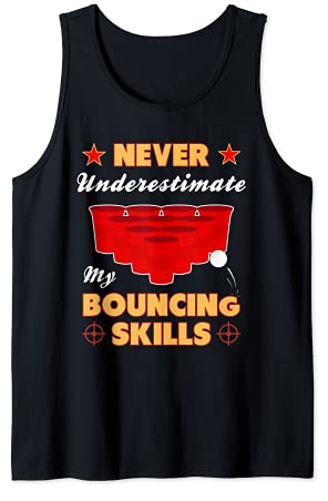 Bouncing Skills Beer Pong Lustig Bierpong Team Damen Herren Tank Top