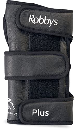 Robby's Unisex-Erwachsene Leather Plus Handgelenk-Positionierer, Links, Größe S, Black, Small