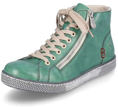 Rieker Femme Chaussures à Lacets Z1221, Dame Chaussures de Sport lacées,Semelle intérieure Amovible,Chaussure de Loisirs,Vert (grün / 53),40 EU / 6.5 UK
