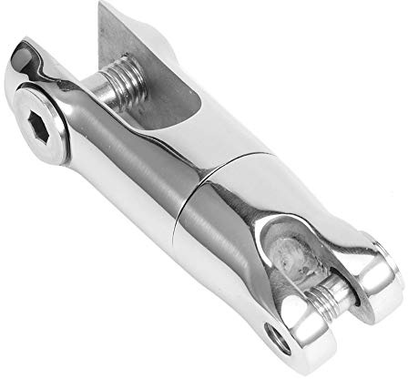 Conector giratorio de ancla marina en acero inoxidable 316, apto para cadenas 6-8 mm, resistente a la corrosión, carga trabajo 1900-2200 lb, acabado espejo