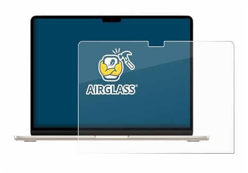 BROTECT Schutzglas für Apple MacBook Air 15 M2 2022 Schutzfolie Made in Germany Panzer Folie Glas Displayschutz [ 9H, Anti-Fingerprint]