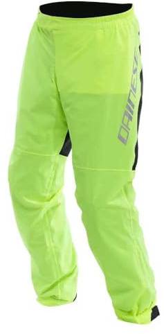 Dainese - Ultralight Rain Pants, Foldable Rain Trousers for Motorcycles, Waterproof and Windproof, for Men and Women, Fluo Yellow, XXL
