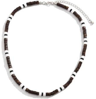 SHLWYG Herren-Halskette aus Holzperlen, Surfer-Halskette im einzigartigen Stil - Holzperlen in verschiedenen Farben, modisch und schön