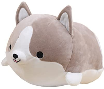 BESTonZON Plüschpuppe Corgi plüschtier Corgi-Plüschtier lebensechter Hund welpen kuscheltiere Kuschelkissen Plüsch Spielzeug Puppenwurfkissen Dekokissen Hündchen Kopfkissen