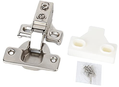 Cerniera Ad Angolo, Angolo di Apertura di 90-105° Cerniera per Armadio Ad Angolo con Braccio Corto da 35 Mm Incorporato, Cerniera Idraulica a Sovrapposizione Completa Cerniera