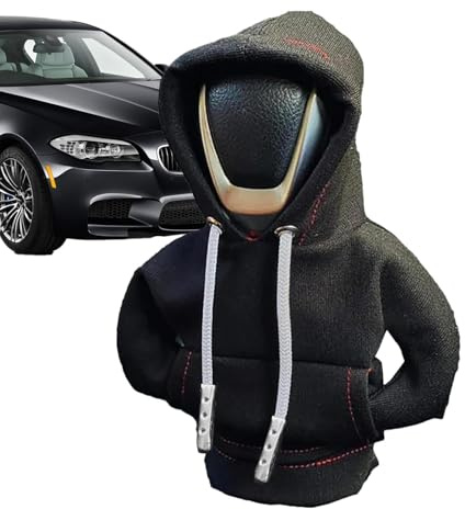 Huayeex Schaltknauf Hoodie - Lustiger Schaltknauf-Pullover-Hoodie für Auto-Schalthebel - Weiche und verstellbare Schaltknaufabdeckung, Autozubehör für den Innenraum von Frauen, Automobilzubehör