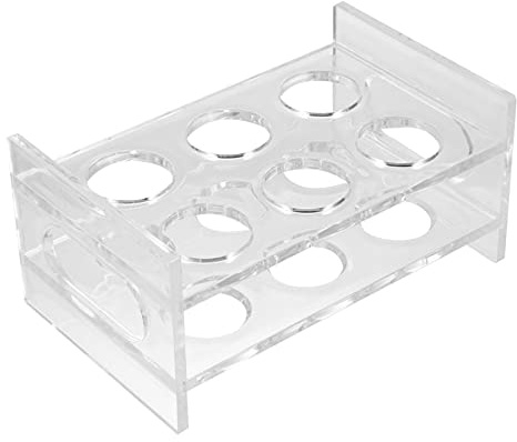Cabilock Acrylic Shot Glass Holder Rack Organizer for Home Bar Kitchen and Party Display Washable Reusable Row Design for Exhibitions and Special Events