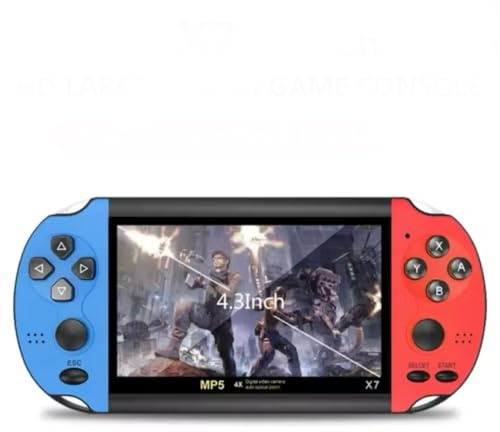 Game Retro Console, 4.3 Inch HD Large 8G Screen Classic Built-in 10000 Games Mini Handheld MP5 Video Game