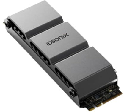 iDsonix SSD M.2 NVMe de 2TB para expansión de Almacenamiento de PS5, Unidad de Estado sólido PCIe Gen4 para Juegos con disipador térmico, hasta 7450 MB/s, SSD Interno Compatible con PlayStation 5