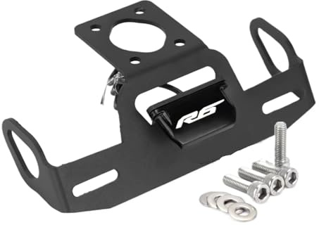 XDETGOK Kennzeichenhalter Kompatibel Mit Yamaha Für R6 2006–2022 Für R6 18 2020. Motorrad-Heckrahmenhalterung, Nummernschildhalter, Kotflügel-Eliminator(Black)