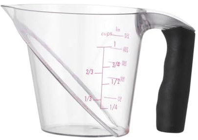 Zerodeko Vaso Medidor De Cocina Taza Medidora De Plástico Transparente Para Agua y Té