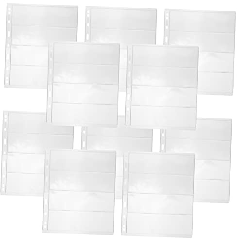 Gadpiparty 1 Juego Álbum De Con Páginas Transparentes Para Almacenamiento De Colecciones Protección Efectiva Polvo Y Daños Para Filatelistas Y Coleccionistas De Billetes 20 Hojas